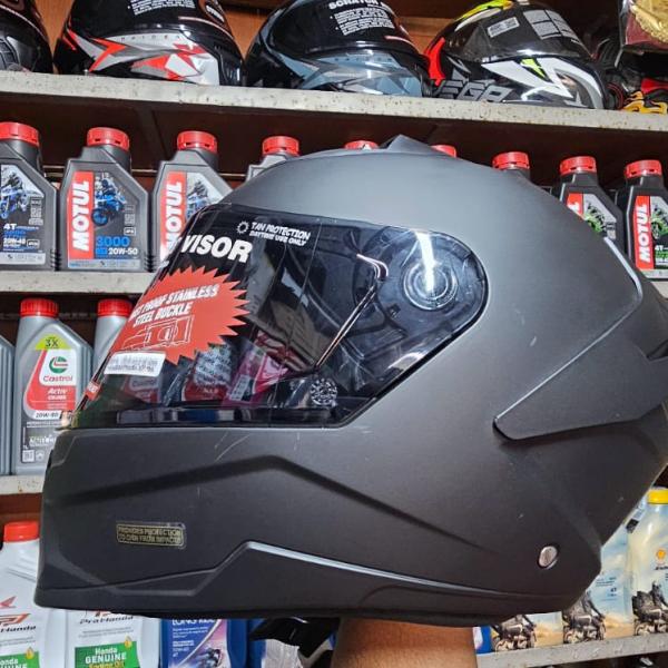 Studds Raider Super ISI Certified Full Face Helmet (Matte Black)
