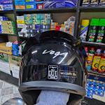 Vega Bolt Full Face Riding Helmet – Glossy Black