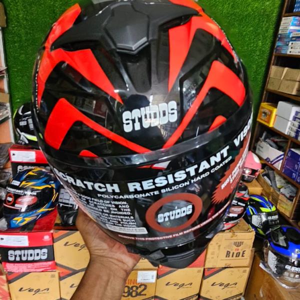 STUDDS Trooper D3 Ventura Decor Helmet – Black N2