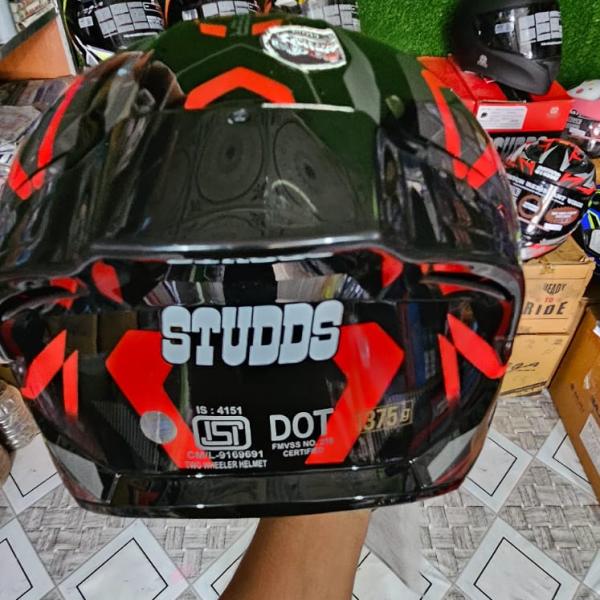 STUDDS Trooper D3 Ventura Decor Helmet – Black N2
